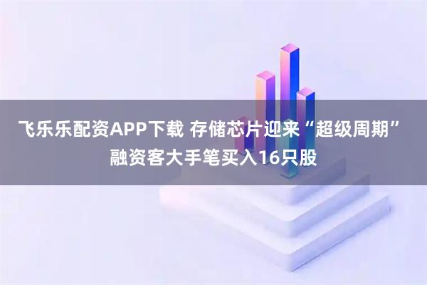 飞乐乐配资APP下载 存储芯片迎来“超级周期” 融资客大手笔买入16只股